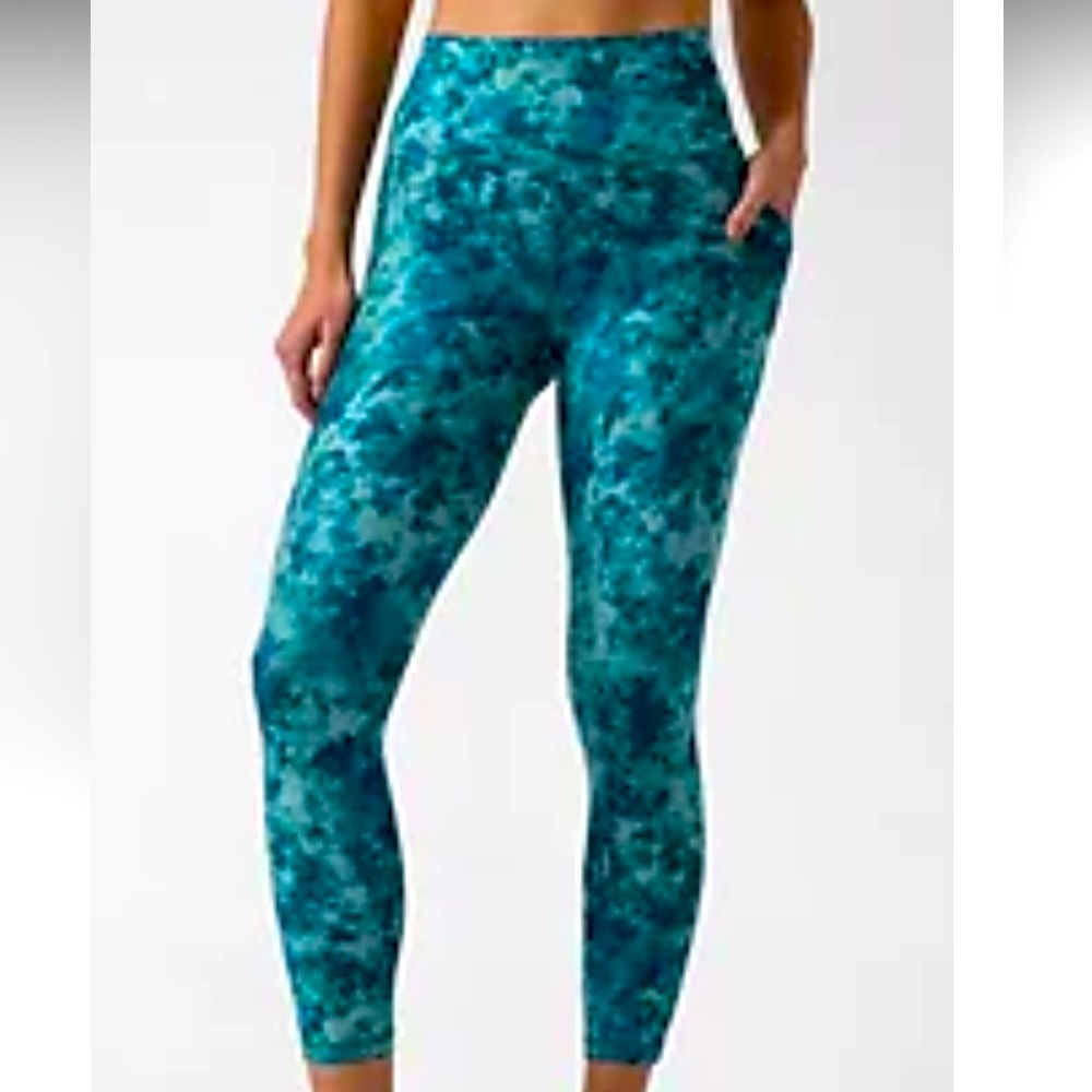 Athleta Salutation Stash Pocket ll printed 7/8 pant